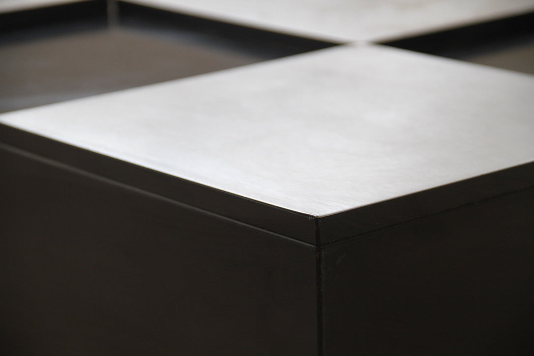 Table basse "Damier" attribuée à Willy RIZZO 1970