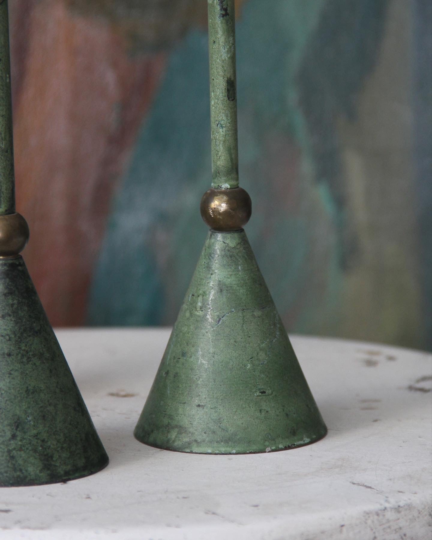 Bougeoirs en métal