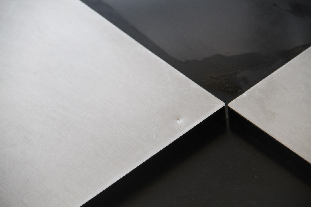 Table basse "Damier" attribuée à Willy RIZZO 1970