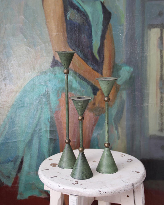 Bougeoirs en métal